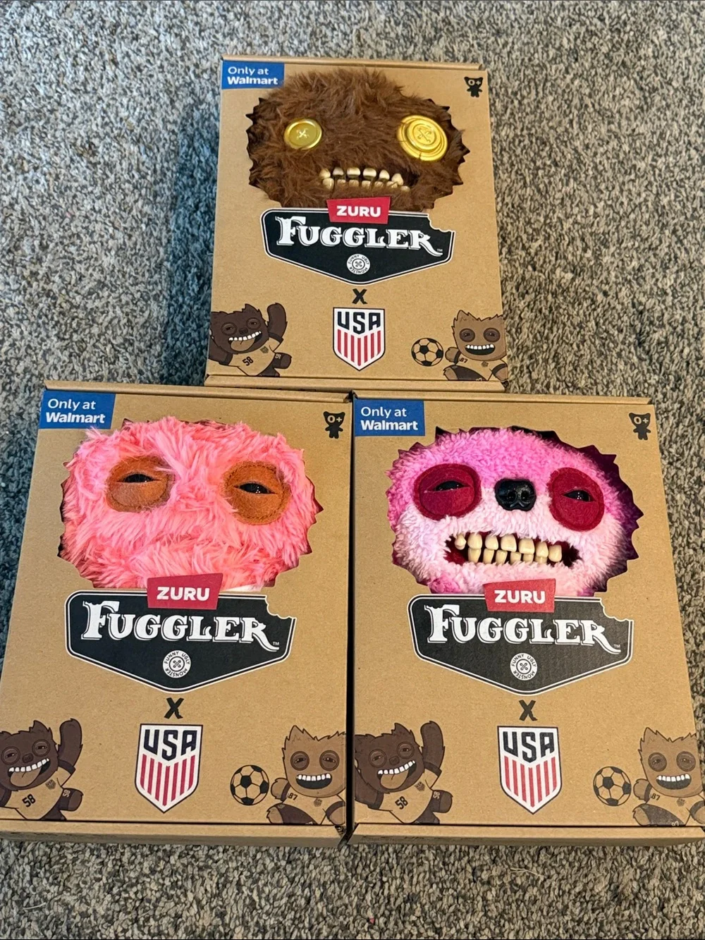 USA Soccer Fugglers (3 included)